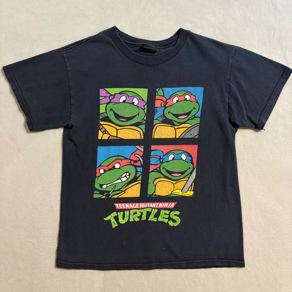 Retro  Teenage Mutant Ninja Turtles TMNT 2008 Kids Graphic T Shirt Boys 10-12